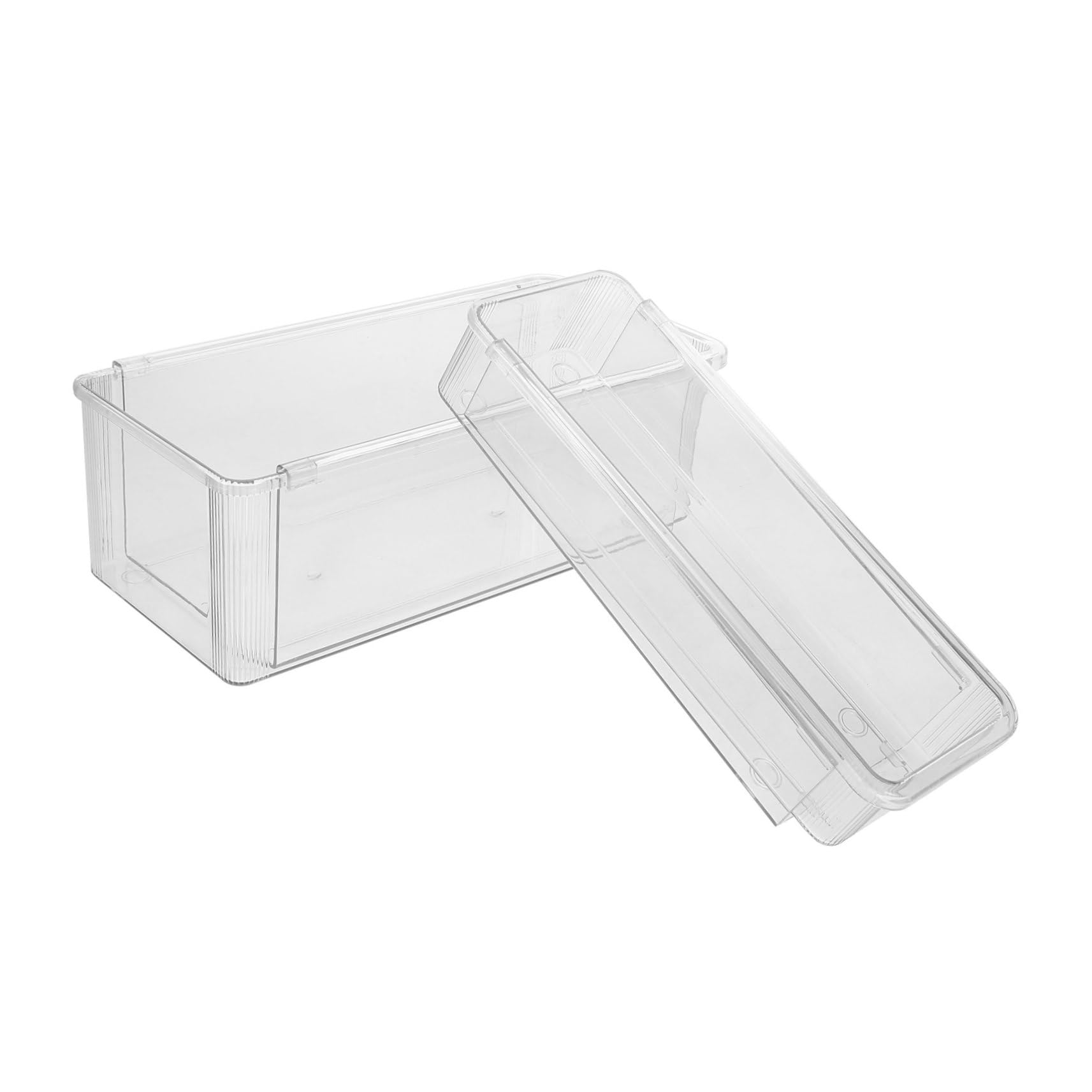 2pièces Organisateurs De Tiroir Transparents Lot de Bacs De Rangement Réglables Coulissants Extensibles pour Maquillage Ustensiles De Cuisine Et Bureau