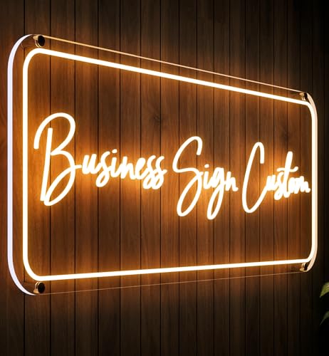 CIONAOR Custom Neon Sign, Custom LED Neon Sign Customizable for Business Salon Beauty Nail Studios...