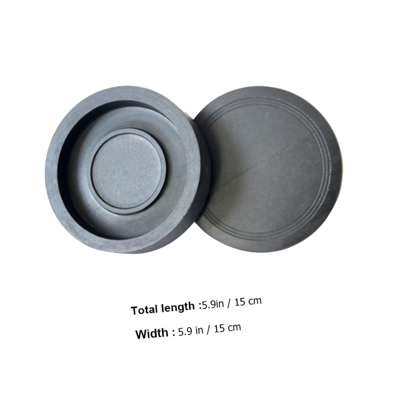 OSALADI Chinese Inkstone with Cover Traditional Calligraphy Supplies Easy to Carry Washable Ideal for Home Office