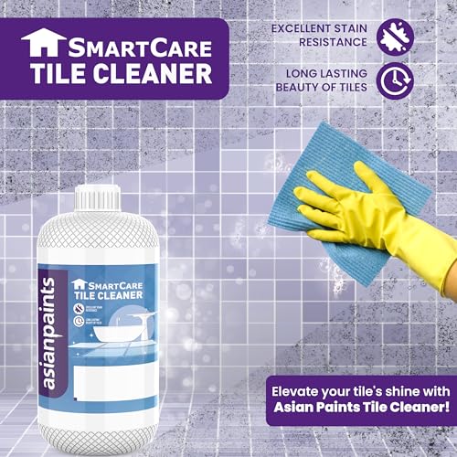Image of Asian Paints SmartCare Tile Cleaner 1 Litre | Ceramic & Tile Cleaner | Surface Cleaner Liquid | Tile Stain Removal | Bathroom & Kitchen Tile Floor Cleaner