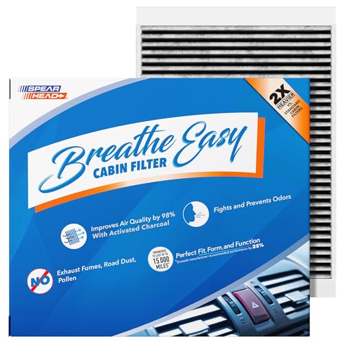 Image of Spearhead Odor Defense Breathe Easy AC & Heater Cabin Filter | Fits 2015-2025 Mustang Like OEM | Up to 25% Longer Lasting w /Activated Carbon (BE-152)