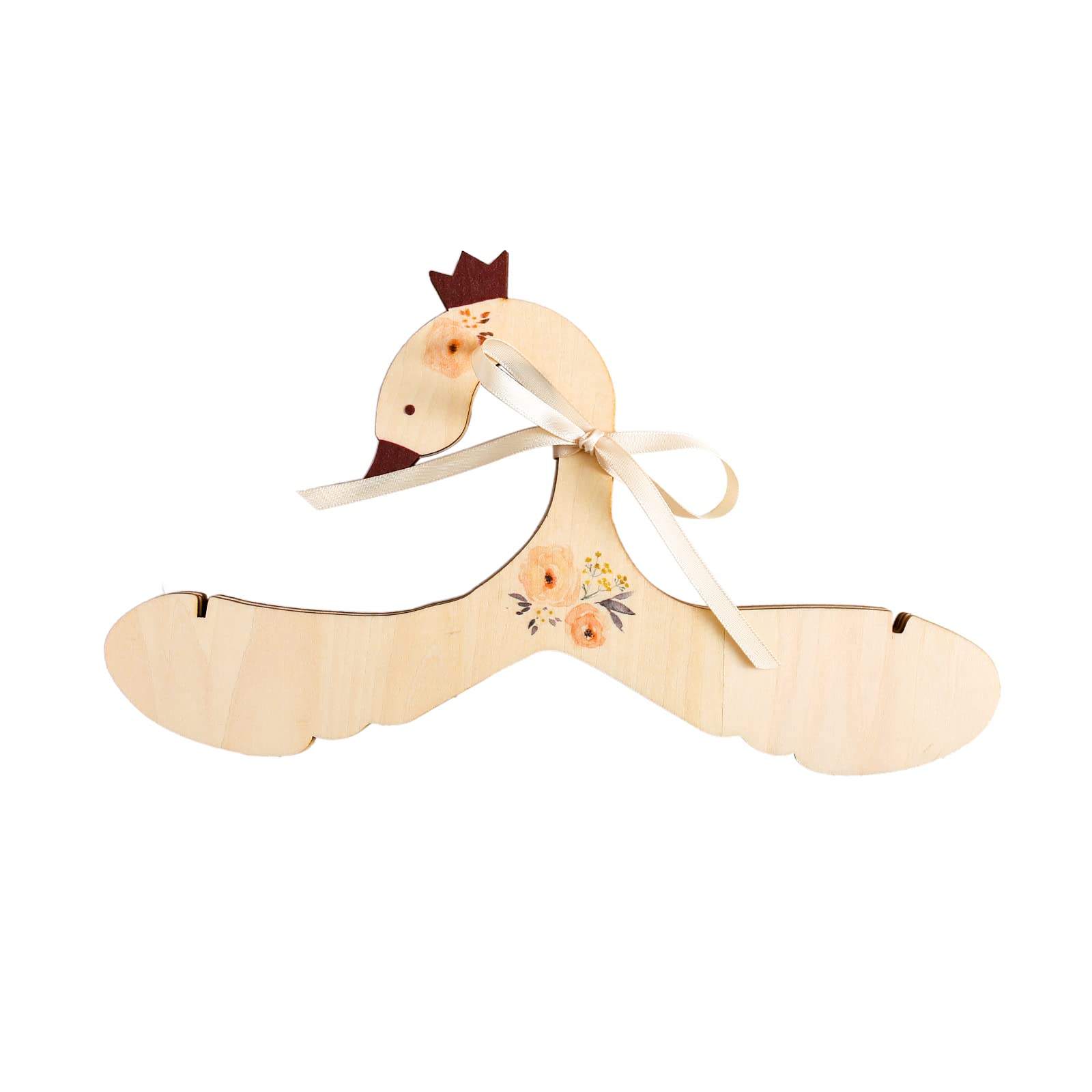 OUNONA Kinderkleiderbügel 5er Set - Holz Bügel Mit Hosenclip