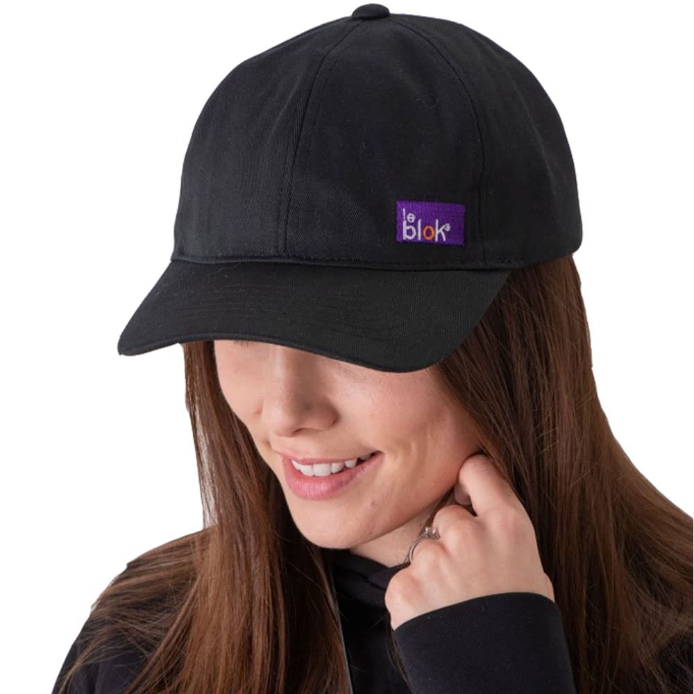 Leblok EMF Protection Cap RF Shielding Hat Microwave Shielding Baseball Cap (Black)