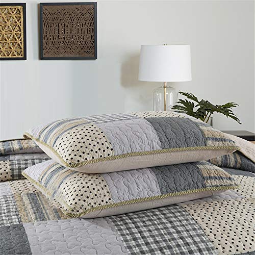 Couette Pois Bleus et Marron pour lit King Size cocooning