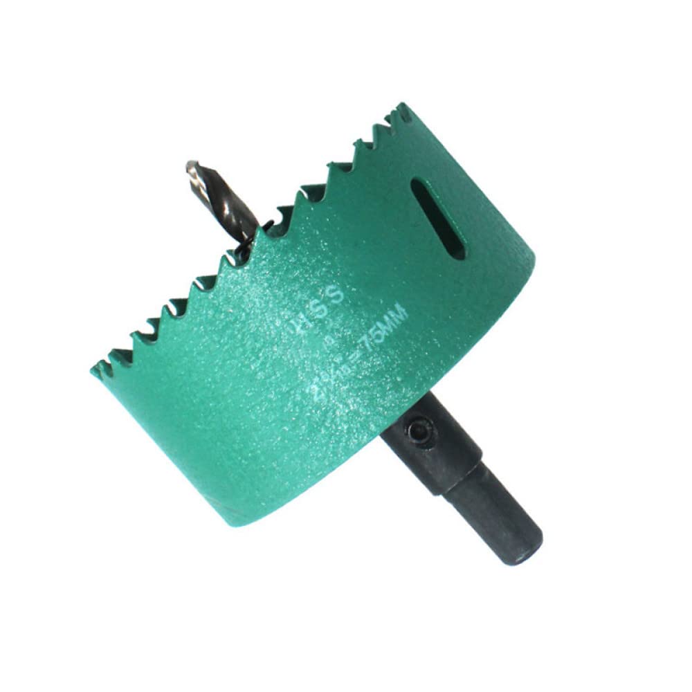 Sierra de agujero de madera HSS de metal, broca de perforación de acero de 16-200 mm para broca de acero inoxidable, aluminio, hierro, plástico , otro, 53 mm