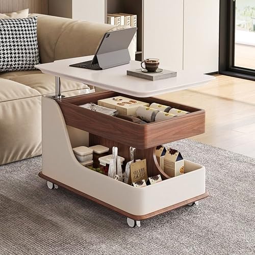 Image of The Attic Metz Lift-top Coffee Table,Coffee Table for Living Room, Solid Wood Centre Table, Modern Centre Table