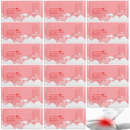 50 Stück Luxus einzeln verpackt Nass-Toilettenpapier; Umweltfreundlich, Spülbar, Empfindliche Haut für Erwachsene, Körperpflege, Feuchttücher; Hautfreundliche Reisereinigungstücher