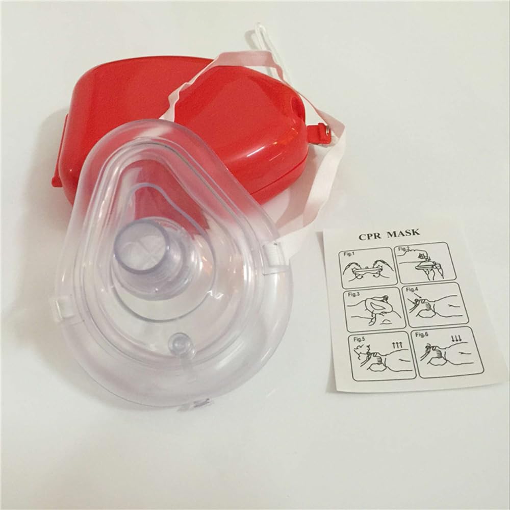 Maschera di salvataggio CPR tascabile, per rianimazione cardiopolmonare, protezione personale, con valvola unidirezionale, per adulti e bambini