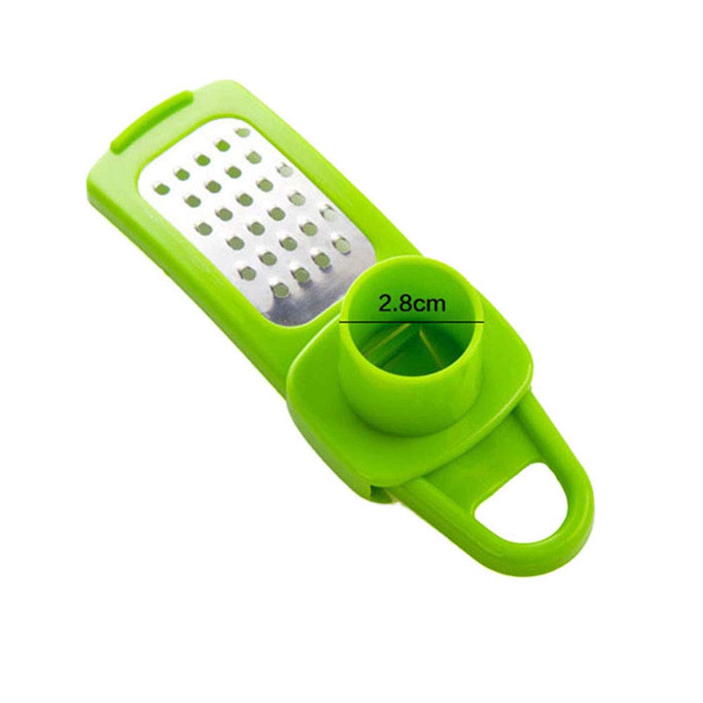 Aisoway Green Garlic Ginger Grinding Grater Planer Slicer Cutter Utensils Kitchen Cooking Tool Accessories Random Colors
