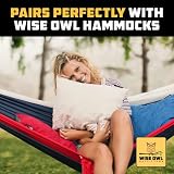Wise Owl Outfitters Poduszka podróżna (36 x 46 cm) – poduszka podróżna z pianki z pamięcią kształtu – poduszka kempingowa – poduszka pod kark do samolotu, samochodu, pociągu – kompaktowa poduszka