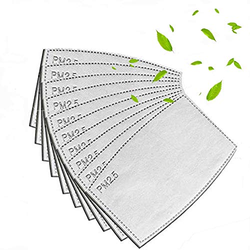 Duyoku ATITOFE CIJIHVUIHUY 50 PCS Comfortable Non-Woven Fabric Structure, 5-Layer Replaceable Protective Port Filter, PM2.5 Activated Carbon Filter