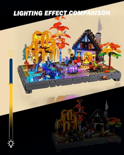 Image of LED Light Kit for Lego 11372 Autumn Cottage Garden Set,Compatible with Lego 11372 Building Blocks Model(Not Include Blocks Set)