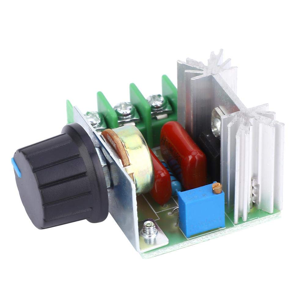 Motor Speed Control Modules,2Pcs AC Motor Speed Control Module PWM Adjustable Dimmer Speed Voltage Regulator 2000W Motor Speed Controller Module Speed Adjustable Speed Controller