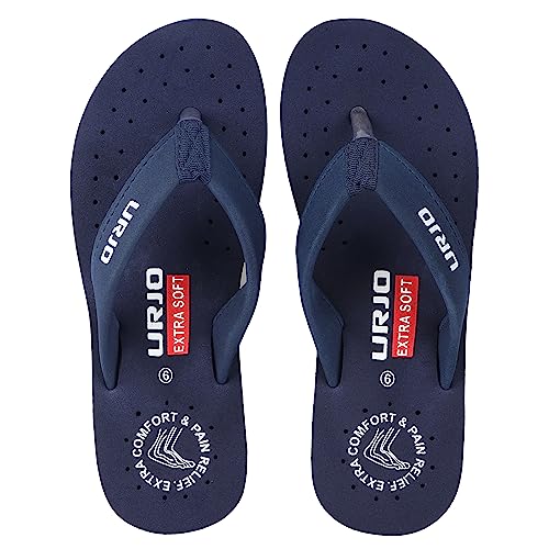 Image of URJO Women's Slippers /FlipFlops Lightweight Super Flexible Arch Support Durable Anti Skid & Stylish Dailywear Slippers /FlipFlops for Women