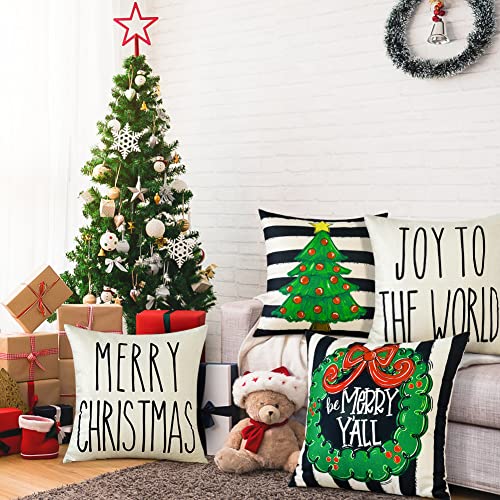 Artscope Set di 4 Natale Federe Copricuscini