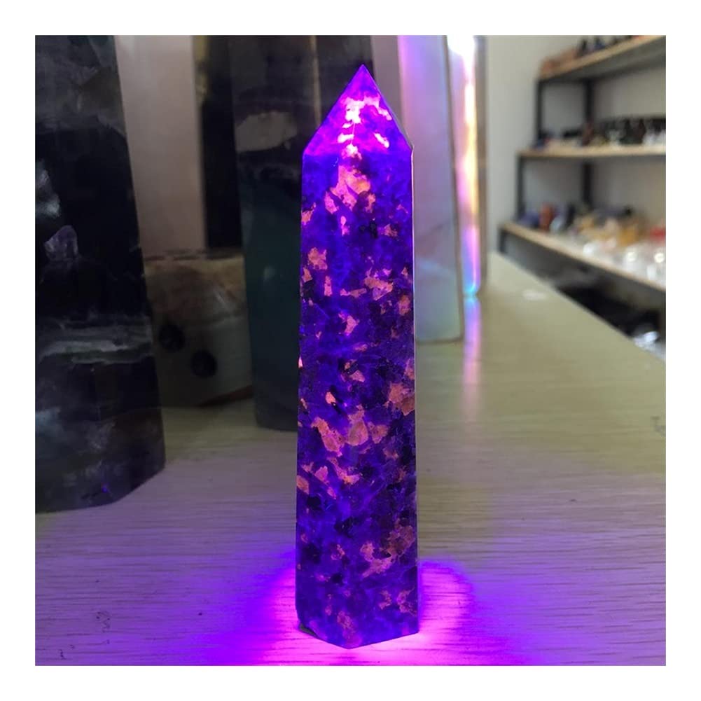 Heilkristall, natürlicher Flammenstein, einzelne Spitze Säule, Raumdekoration, Heimdekoration, Aquarium-Dekoration Voller Textur