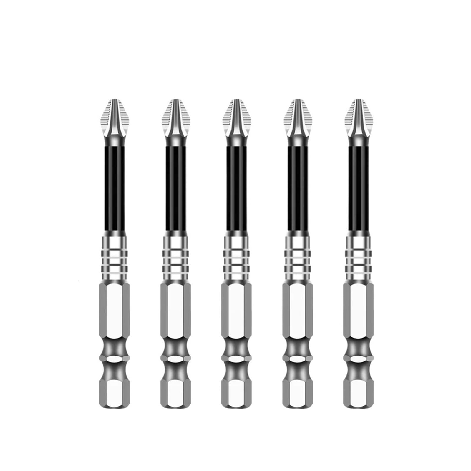 UAYPLMBI 25-150mm K5 Non-Slip Impact Screwdriver Bit S2 Alloy Driver Hex Shank