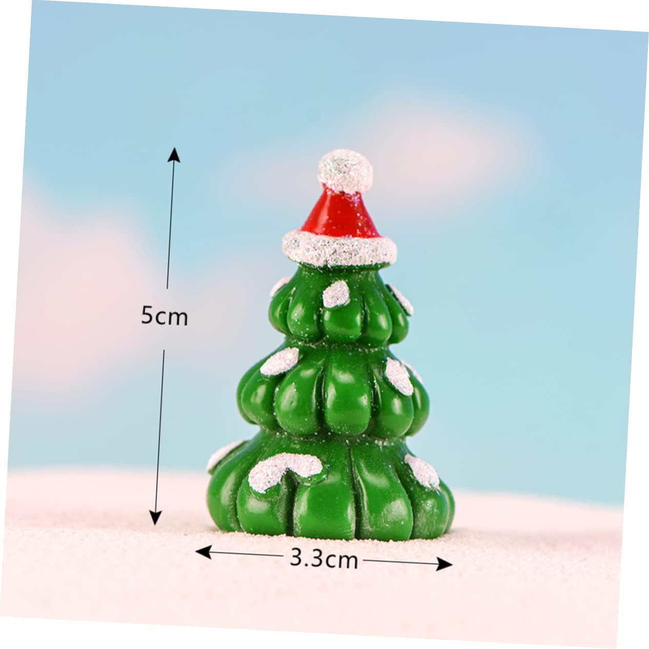 Kisangel 42 Piezas Muñeca De Resina Navidad para Niños Estatuilla De Muñeco De Nieve De Navidad Decoración De Casa De as De Mini Adornos De Papa Noel Accesorios Escritorio