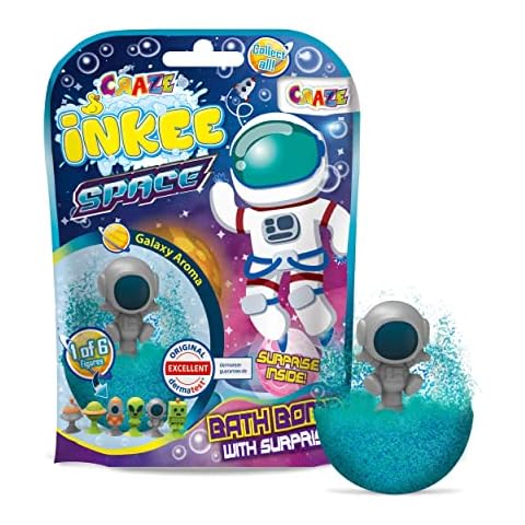 CRAZE INKEE Bomba de baño para niños con figura Sorpresa del Espacio y aroma Cover