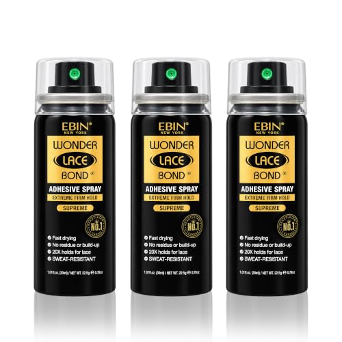 EBIN NEW YORK Wonder Lace Bond Adhesive Spray, 1.01 Fl Oz (3-Pack)