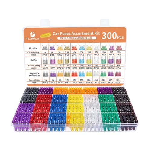 Kit de fusibles para automóvil, 300 piezas miniatura 1