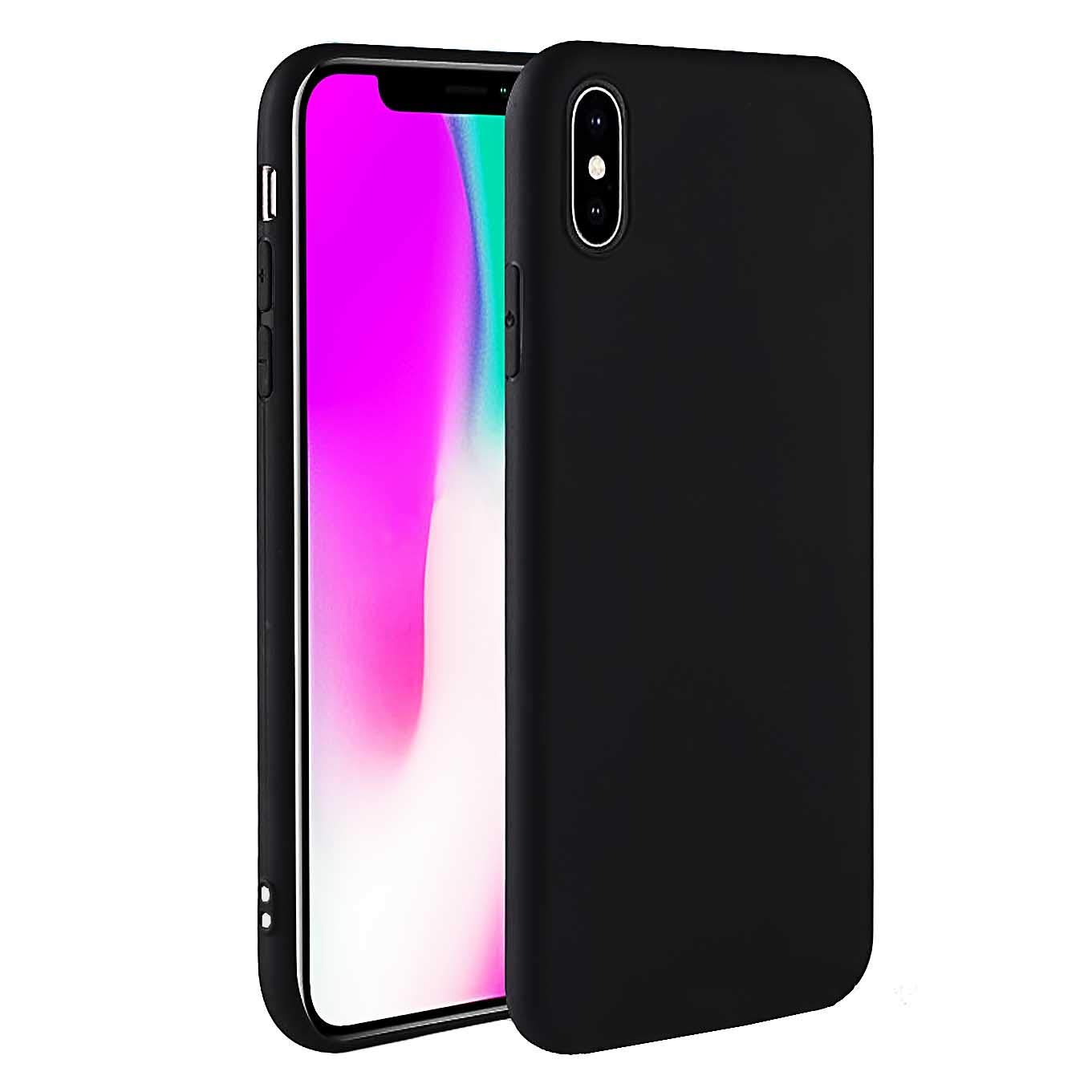 Compatible with iPhone XR 6.1 inch Case,Slim Fit Ultra Thin Cover Anti-Scratch Anti-Fingerprint Protective Anti-Scratch TPU Cover Case for iPhone XR 6.1 inch, Black