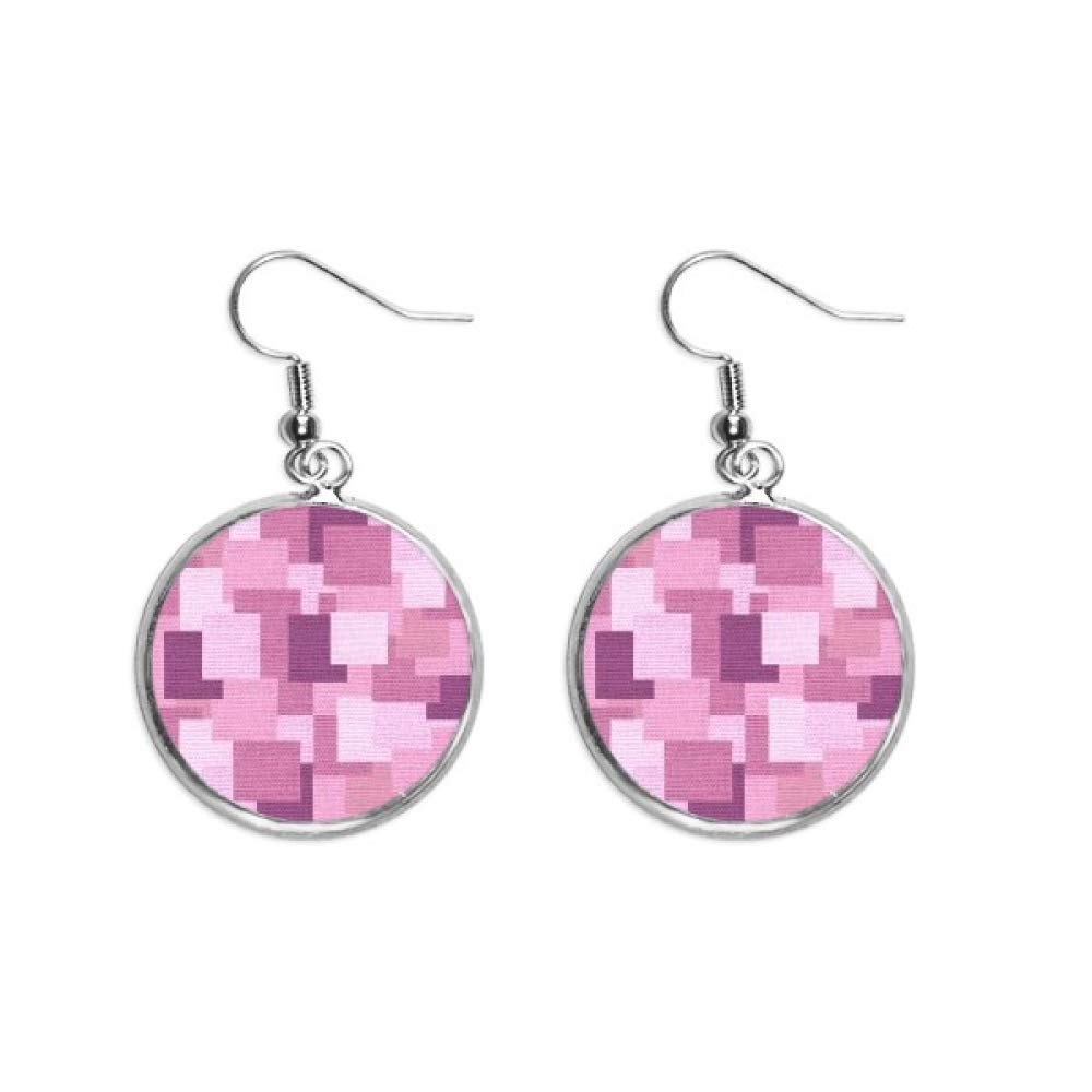 Pendiente de plata abstracto morado ideal para realzar tu look de oficina o eventos 5