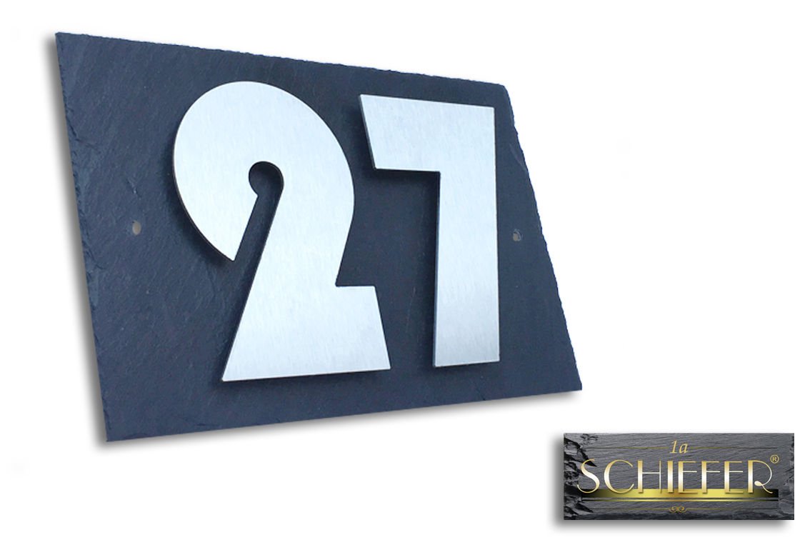 Metzler Targa Numero Civico In Acciaio Inox – Targa Incisa Con Nome Della Via, Nome E Numero - Foto 12