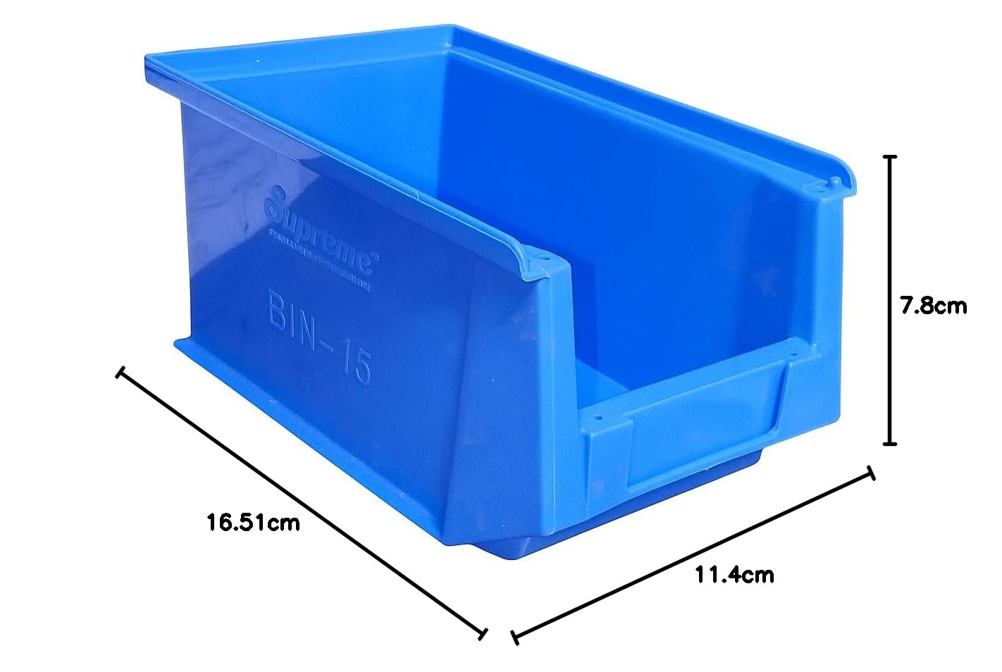 Supreme Plastic Storage Bin – Heavy Duty Organizer for Tools