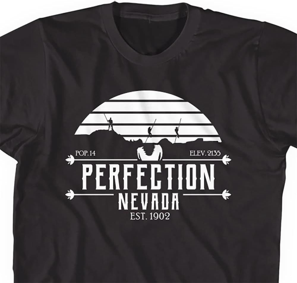 Retro Horror Tees - Tremors Movie Shirt City of Perfection 90s Movies Tshirts Kevin Bacon Western Movie Gift