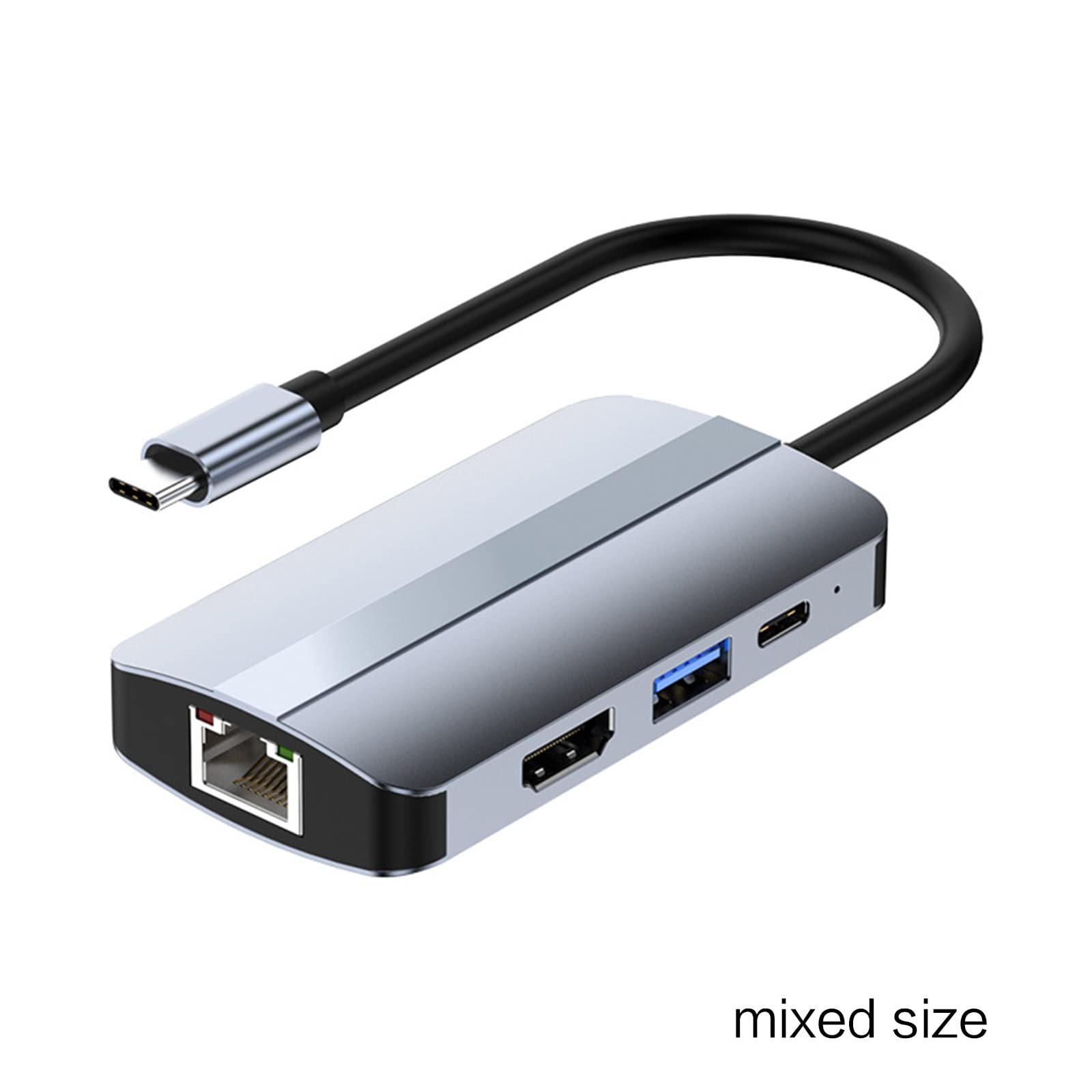 Répartiteur USB 6 Ports Avec Commutateurs Individuels - Hub De Charge Et Transfert De Données, Entrée Type-C, Pour Téléphone, Tablette, Périphériques - Design Compact
