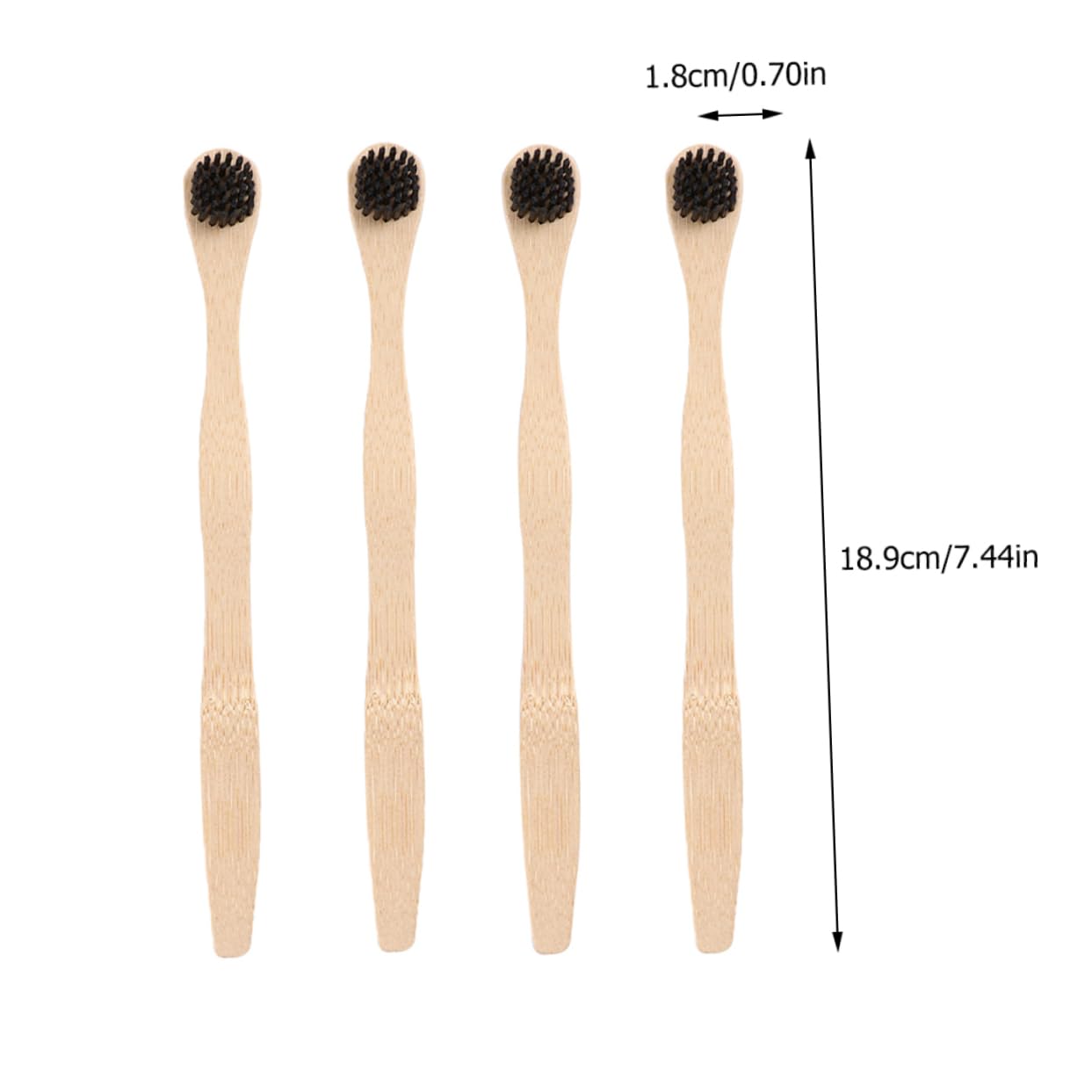 Ipetboom 4Pcs Tongue Cleaners Brushes for Fresh Breath Oral Care Tools Lightweight and Portable Tongue Scrapers Naturally Accessories
