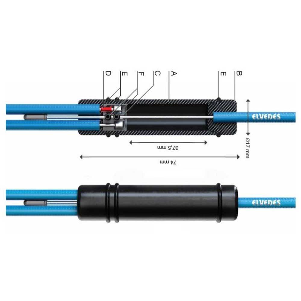 Elvedes Kabelverteiler Bremse Set Universal, Mehrfarbig, One Size, 14 3 00 015