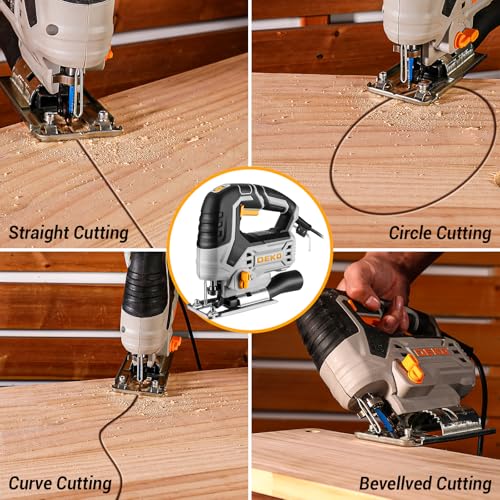 DEKOPRO Electric Jigsaw with Parallel Guide