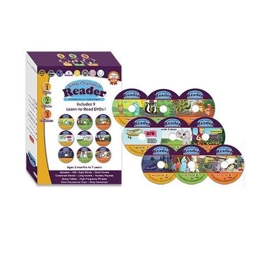 Early Learning Reading 9 DVD Set with 3 Levels - Teaches Alphabet, Sight Words, Phonics, Phrases, Story Sentences, and Nursery Rhymes with 35 Video Lessons - Baby, Toddler, Preschool, Kindergarten