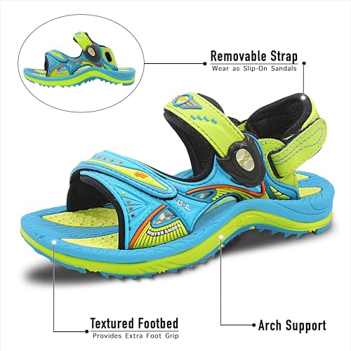 Image of Gold Pigeon Shoes Easy SNAP LOCK Outdoor Water Kids Toddler Sandals for Girls & Boys. Everyday, Vocation, Pool, Summer, Beach Essentials.