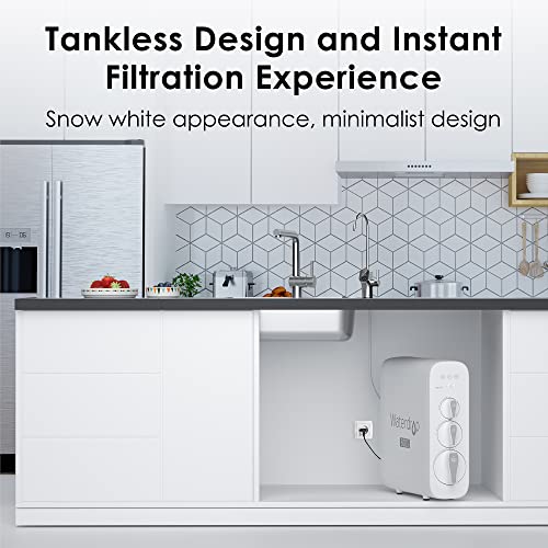Miniatura 8 de Waterdrop G3p600 Sistema De Ósmosis Inversa, Certificado Nsf Ansi 58 Y 372, Sistema De Filtrado De Agua Por Ósmosis Inversa, Reducción De Tds, 600 Gpd, 2:1 Puro A Drenaje, Grifo Led Inteligente