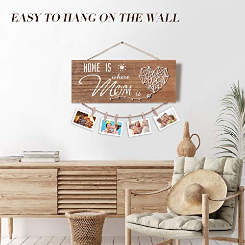 SELORY Mothers Day Decoration Gifts for Mom from Daughter Kids Son,Birthday Mom Gift for Wife from Husband,Picture Frame - image 5