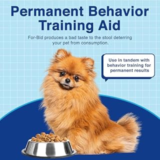 FOR-BID Stool Eating Deterrent for Dogs & Cats – Vet-Recommended Coprophagia Deterrent for Dogs for 50+ Years – Effective, Pet Safe, Helps Reduce Odors & Won't Alter Food Taste – Made in the USA