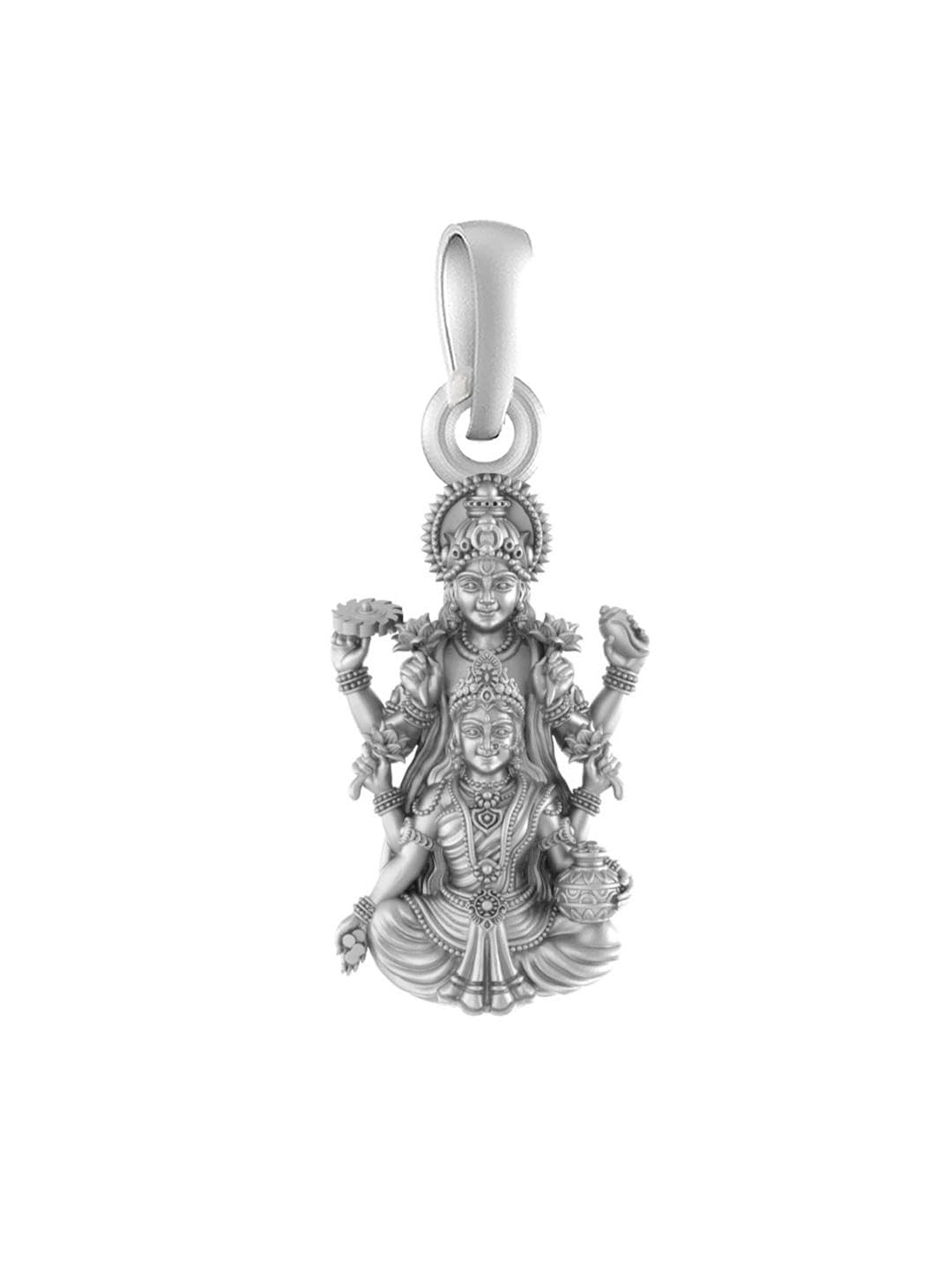 akshat sapphire Sterling Silver (92.5% purity) God Vishnu/Vishnu Laxmi Pendant for Men & Women Pure Silver Lord Vishnu/Laxmi Vishnu Locket for Good Health & Wealth-picture-32