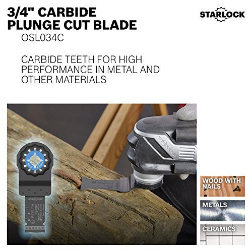 Conjunto de lâminas Bosch Starlock oscilantes com várias ferramentas OSL002C, 2 peças, para metal