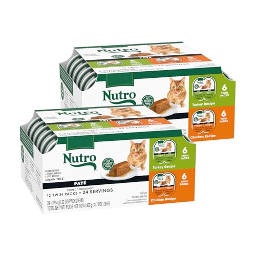 Image of Nutro Perfect Portions Pate Wet Cat Food, Poultry Pack, 2.6 oz, 12 ct, 2pk