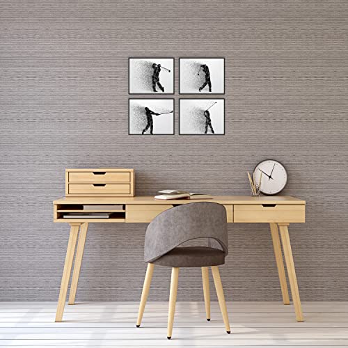 Summit Designs Golf Wall Art Decor Prints - Set Of 4 (8X10) Inch Unframed Poster Photos - Man Cave, Office, Bedroom, Basement, Bar | Boys Girls Gift Idea #TOP3