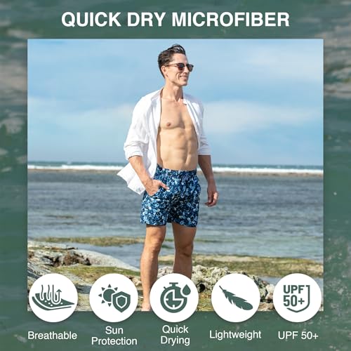 Image of Kanu Surf Men's Big Viper Extended Size Stripe Swim Trunk