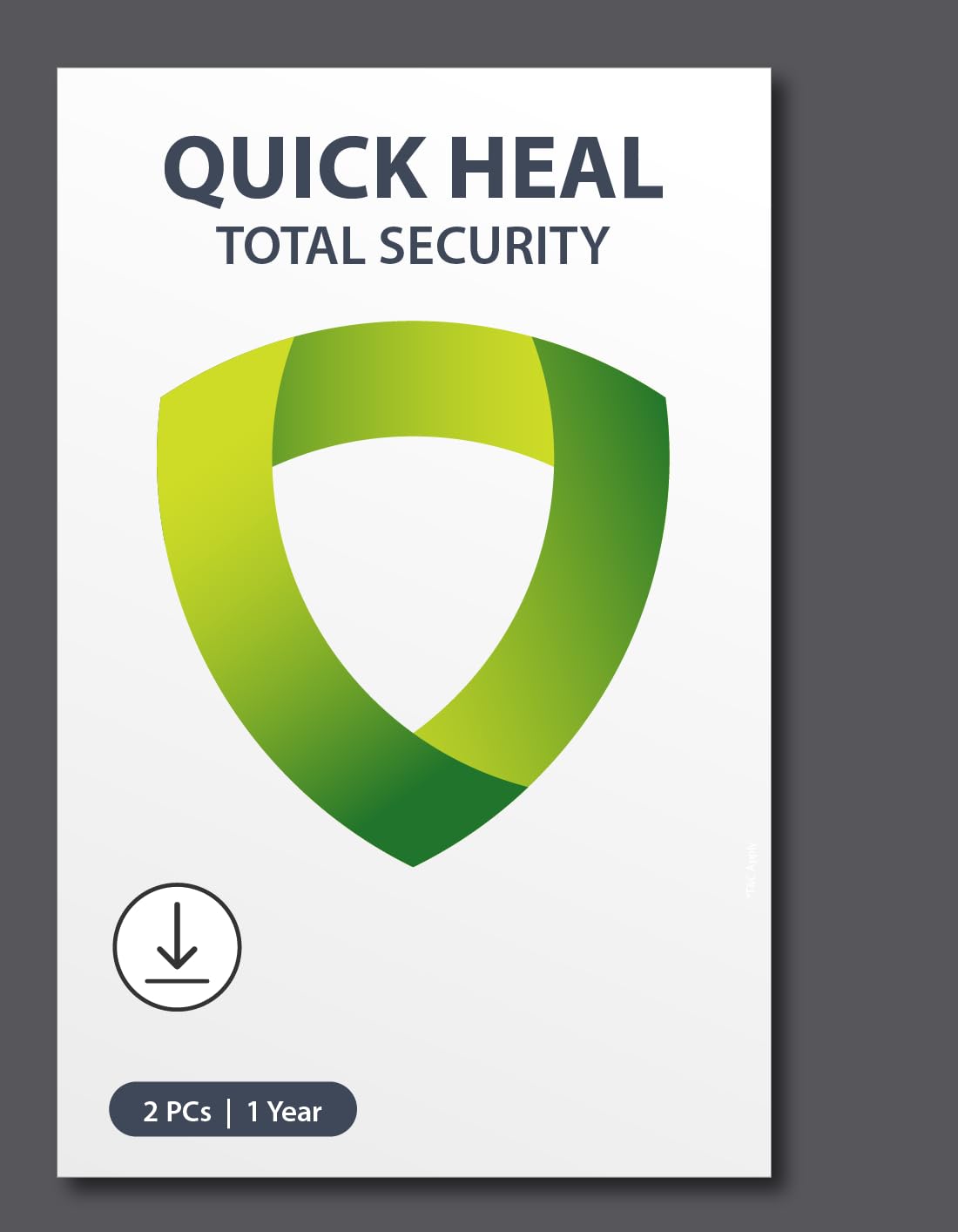 Quick Heal Total Security Latest Version - 2 PCs, 1 Year Email Delivery