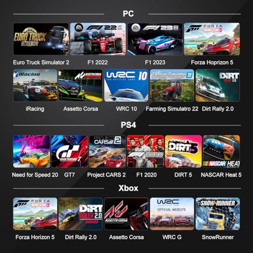 PXN V99 Driving Force Steering Wheel, 3.2Nm Dual-Motor Force Feedback Base, 11.8-inch TPR Rubber Wheel Cover Sim Racing Wheel With Shifter and Pedal, Desk Clamp, for PC, PS4, Xbox One, Xbox Serive X|S