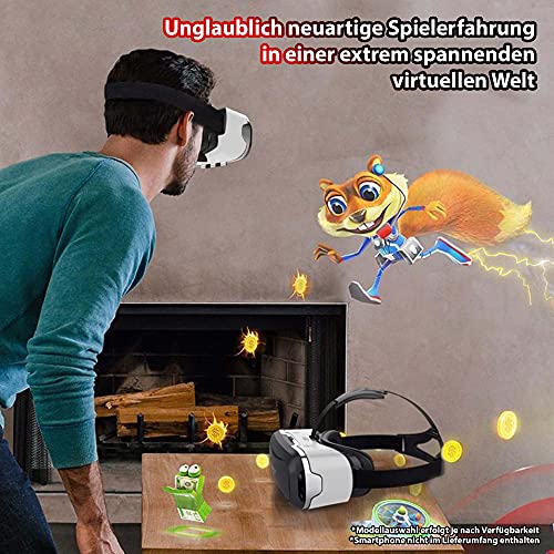 Virtual Reality 3D Brille inkl. Bluetooth-Controller, VR-Brille ist kompatibel mit allen Smartphones in der Größe 4.0 bis 6 Zoll z.B. Samsung Galaxy Modelle, iPhone, Google Pixel, Xiaomi u.v.a. - Image 3