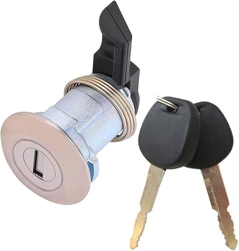 Miniatura 2 de 69058-35140, 69058-26030, 69058-34020 Cilindro de cerradura de puerta de combustible y 2 llaves compatibles con Toyota Tundra Base 2001 Pickup de