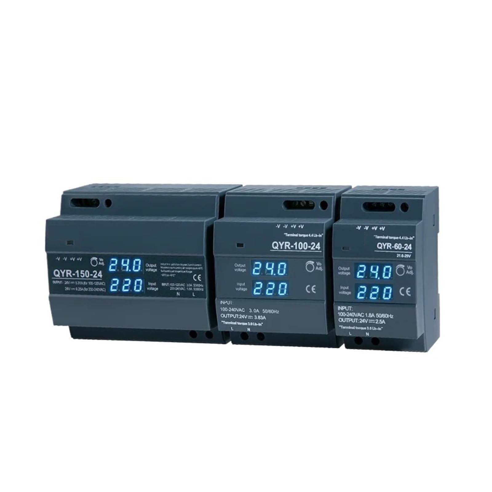 LEOTNNDQ 1pcs QYR-60W 100W 150W Switching Power Supply AC-DC 12V 24V(24V,60W)