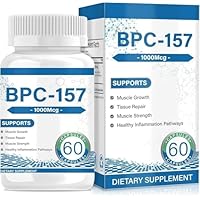 BPC 157 Peptide Capsules 1000 mcg, supports muscle growth, tissue repair, strength, non-GMO, gluten-free, 60 capsules(1PC)
